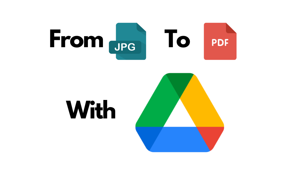 JPG to PDF using Drive